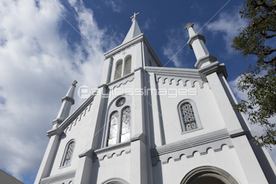 中町教会の教会堂 商用利用可能な写真素材 イラスト素材ならストックフォトの定額制ペイレスイメージズ