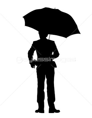 傘をさす男性 ストックフォトの定額制ペイレスイメージズ