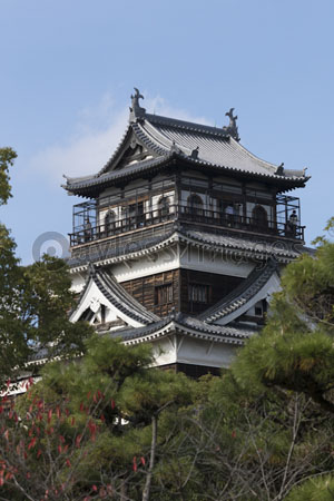 秋の広島城天守閣の写真 イラスト素材 Gf2440635736 ペイレス