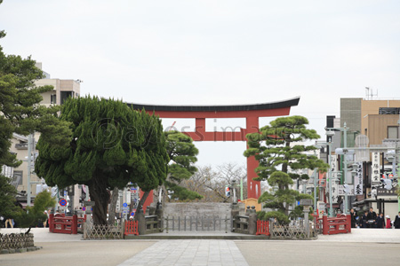 鶴岡八幡宮 三の鳥居 ストックフォトの定額制ペイレスイメージズ