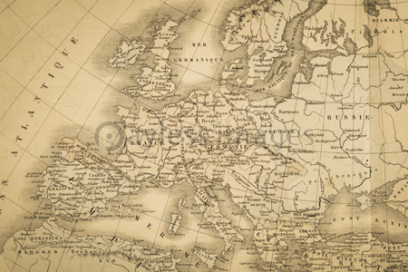 アンティークの世界地図 ヨーロッパ ストックフォトの定額制ペイレスイメージズ