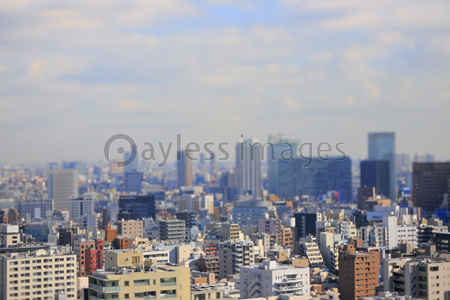 東京都心背景素材ピンボケ写真 - 商用利用可能な写真素材・イラスト 