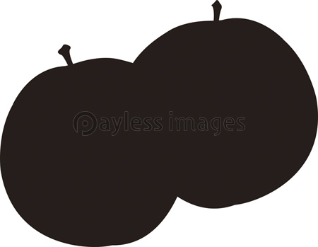 リンゴのシルエット ストックフォトの定額制ペイレスイメージズ