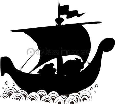 古代の帆船のシルエット 商用利用可能な写真素材 イラスト素材ならストックフォトの定額制ペイレスイメージズ