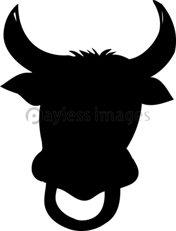 牛のシルエット ストックフォトの定額制ペイレスイメージズ