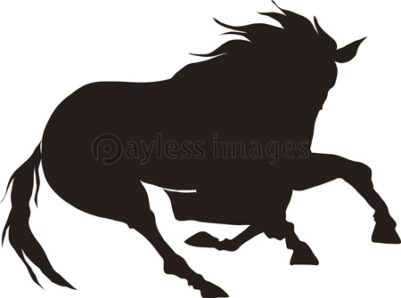 馬のシルエット 商用利用可能な写真素材 イラスト素材ならストックフォトの定額制ペイレスイメージズ
