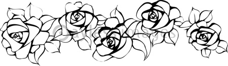 バラの飾り枠 ストックフォトの定額制ペイレスイメージズ