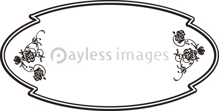 花の楕円形飾り枠 ストックフォトの定額制ペイレスイメージズ