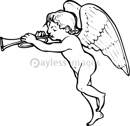 天使のシルエット ストックフォトの定額制ペイレスイメージズ