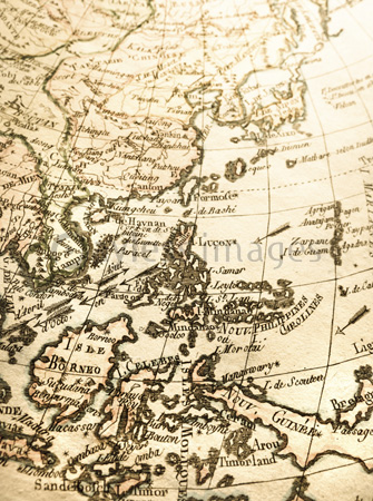 アンティークの世界地図 東南アジア ストックフォトの定額制ペイレス