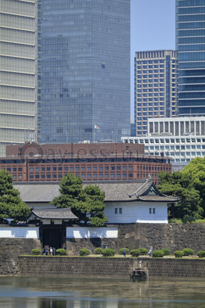 桜田門と丸の内ビル群 ストックフォトの定額制ペイレスイメージズ