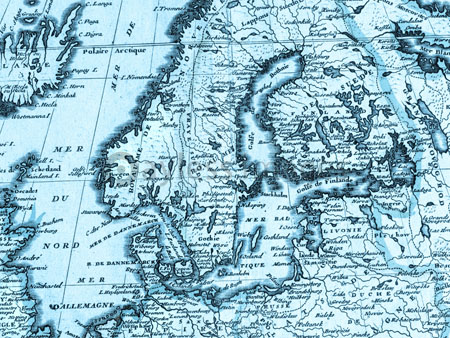 古地図 北ヨーロッパ ストックフォトの定額制ペイレスイメージズ