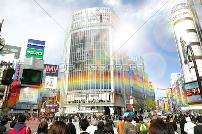 渋谷スクランブル交差点の写真 イラスト素材 Gf1420476099