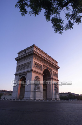 凱旋門 パリの写真 イラスト素材 Kt ペイレスイメージズ