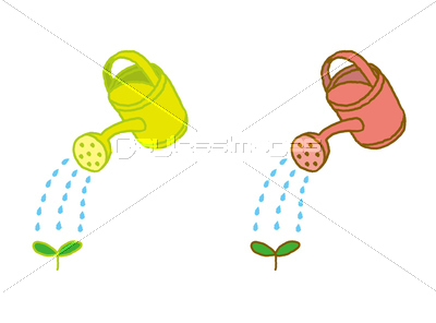 じょうろで水やり ストックフォトの定額制ペイレスイメージズ