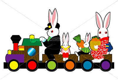 ウサギ一家列車