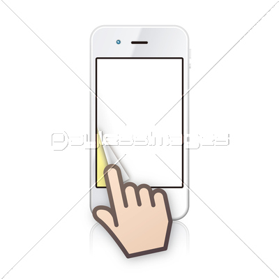 白いスマートフォンで電子書籍をめくるの写真 イラスト素材 Xf ペイレスイメージズ