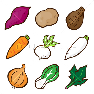 野菜のイラスト ストックフォトの定額制ペイレスイメージズ