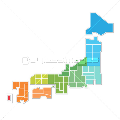 日本地図 商用利用可能な写真素材 イラスト素材ならストックフォトの定額制ペイレスイメージズ