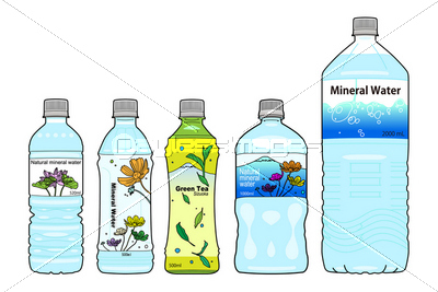 ペットボトルcgイラスト ストックフォトの定額制ペイレスイメージズ