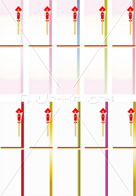 熨斗短冊セット ストックフォトの定額制ペイレスイメージズ