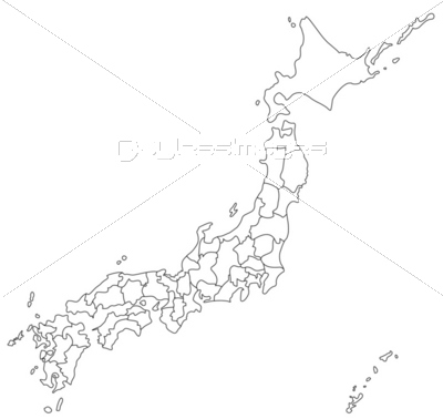 日本地図 白地図 商用利用可能な写真素材 イラスト素材ならストックフォトの定額制ペイレスイメージズ