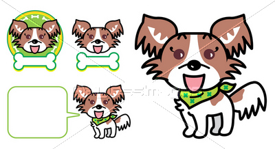 犬 パピヨン イラスト 商用利用可能な写真素材 イラスト素材ならストックフォトの定額制ペイレスイメージズ