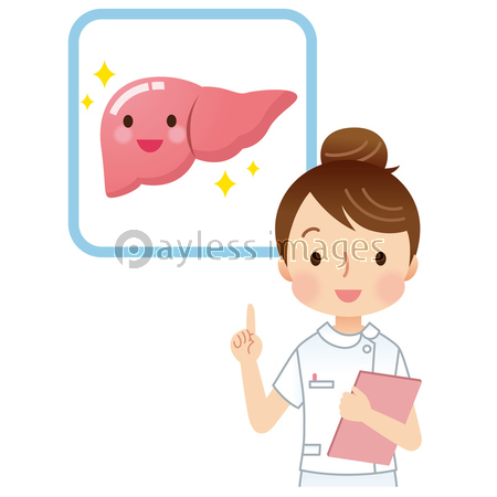肝臓の説明をする看護師 医療 商用利用可能な写真素材 イラスト素材ならストックフォトの定額制ペイレスイメージズ