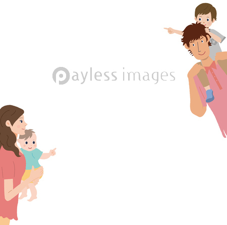 子育て 家族 イラスト のぞく 商用利用可能な写真素材 イラスト素材ならストックフォトの定額制ペイレスイメージズ