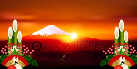 日の出 太陽 風景 背景の写真 イラスト素材 Xf3115169063