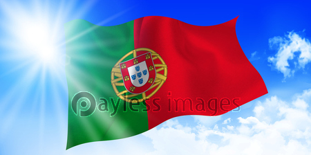 ポルトガル 国旗 空 背景 ストックフォトの定額制ペイレスイメージズ