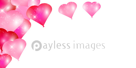 バレンタイン 風船 ピンク 背景 ストックフォトの定額制ペイレスイメージズ