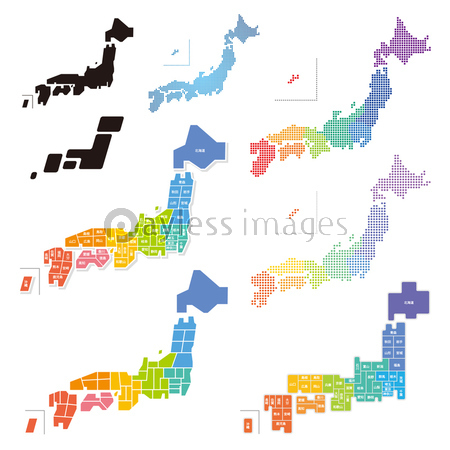 新鮮なおしゃれ デザイン 日本 地図 全イラスト集