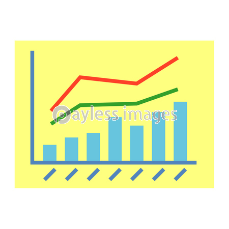 折れ線グラフ 棒グラフ ストックフォトの定額制ペイレスイメージズ