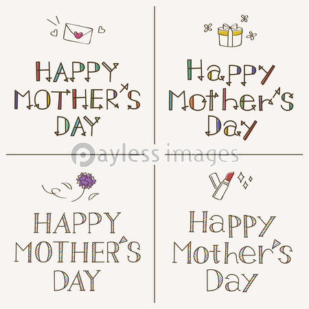 Happy Mother S Day 手書きフォント ストックフォトの定額制ペイレスイメージズ