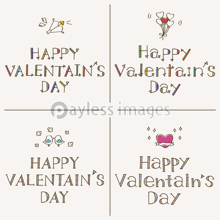 Happy Valentaine S Day 手書きフォント 商用利用可能な写真素材 イラスト素材ならストックフォトの定額制ペイレスイメージズ