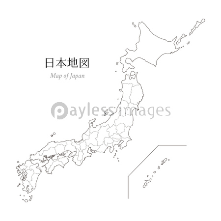 手書きの日本地図 ストックフォトの定額制ペイレスイメージズ