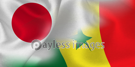 日本 セネガル 国旗 サッカー ストックフォトの定額制ペイレスイメージズ