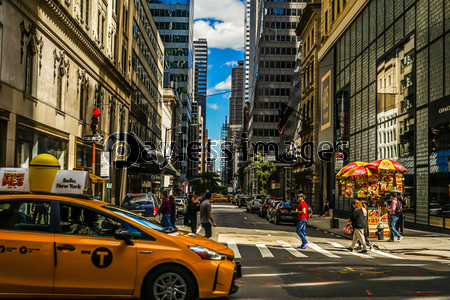 ニューヨーク マンハッタンの街並み ストックフォトの定額制