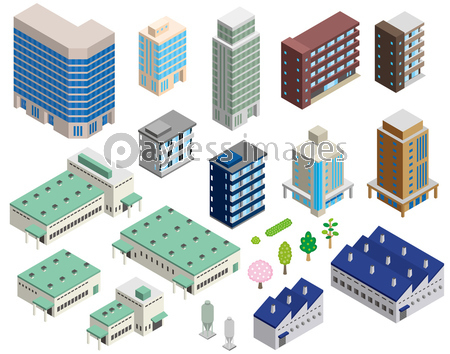 建物 立体図形 商用利用可能な写真素材 イラスト素材ならストックフォトの定額制ペイレスイメージズ