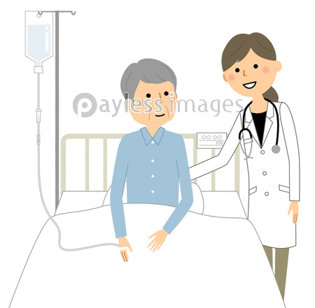 入院患者と医師 商用利用可能な写真素材 イラスト素材ならストックフォトの定額制ペイレスイメージズ
