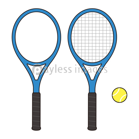 ガットが張ってあるテニスラケットとガットなしのテニスラケットとボールのセット ベクターイラスト 商用利用可能な写真素材 イラスト 素材ならストックフォトの定額制ペイレスイメージズ