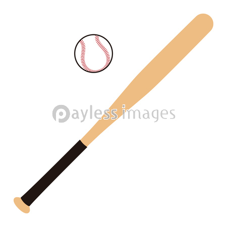 野球用具のイラスト 野球ボール 野球用バット 商用利用可能な写真素材 イラスト素材ならストックフォトの定額制ペイレスイメージズ