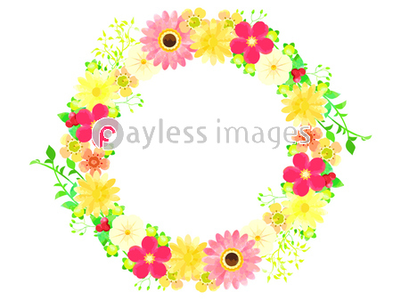 春の花のイラスト背景 ストックフォトの定額制ペイレスイメージズ