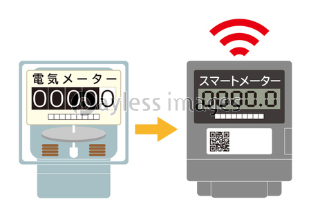 スマートメーター イラスト ベクター ストックフォトの定額制ペイレスイメージズ