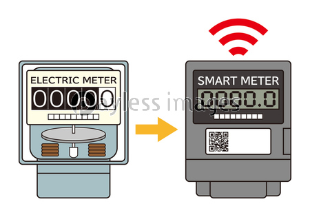 スマートメーター イラスト ベクター ストックフォトの定額制ペイレスイメージズ