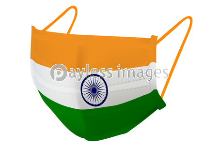 インド マスク 国旗 アイコン ストックフォトの定額制ペイレスイメージズ