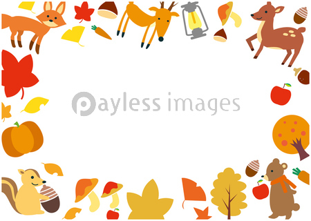 秋フレーム 商用利用可能な写真素材 イラスト素材ならストックフォトの定額制ペイレスイメージズ
