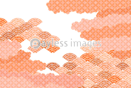 秋 和柄 波 背景 商用利用可能な写真素材 イラスト素材ならストックフォトの定額制ペイレスイメージズ