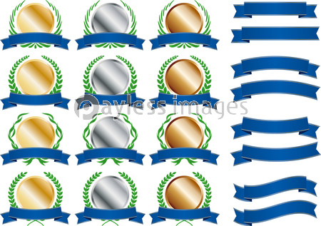りぼんとローレルのイラスト素材集 ストックフォトの定額制ペイレスイメージズ